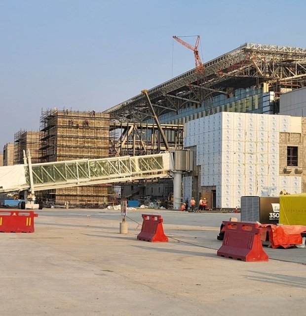Terminal building design of upcoming Noida International Airport