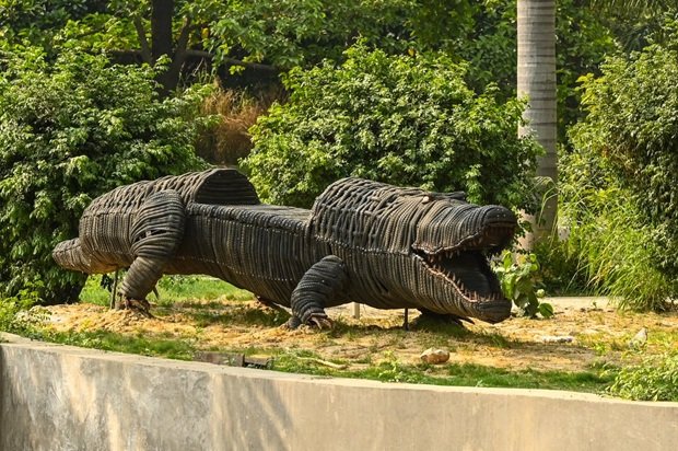 crocodile seat at Jungle Trail Park, Noida